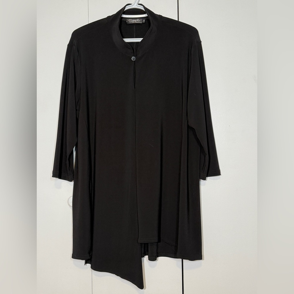 Sympli Classic Black Tunic Top